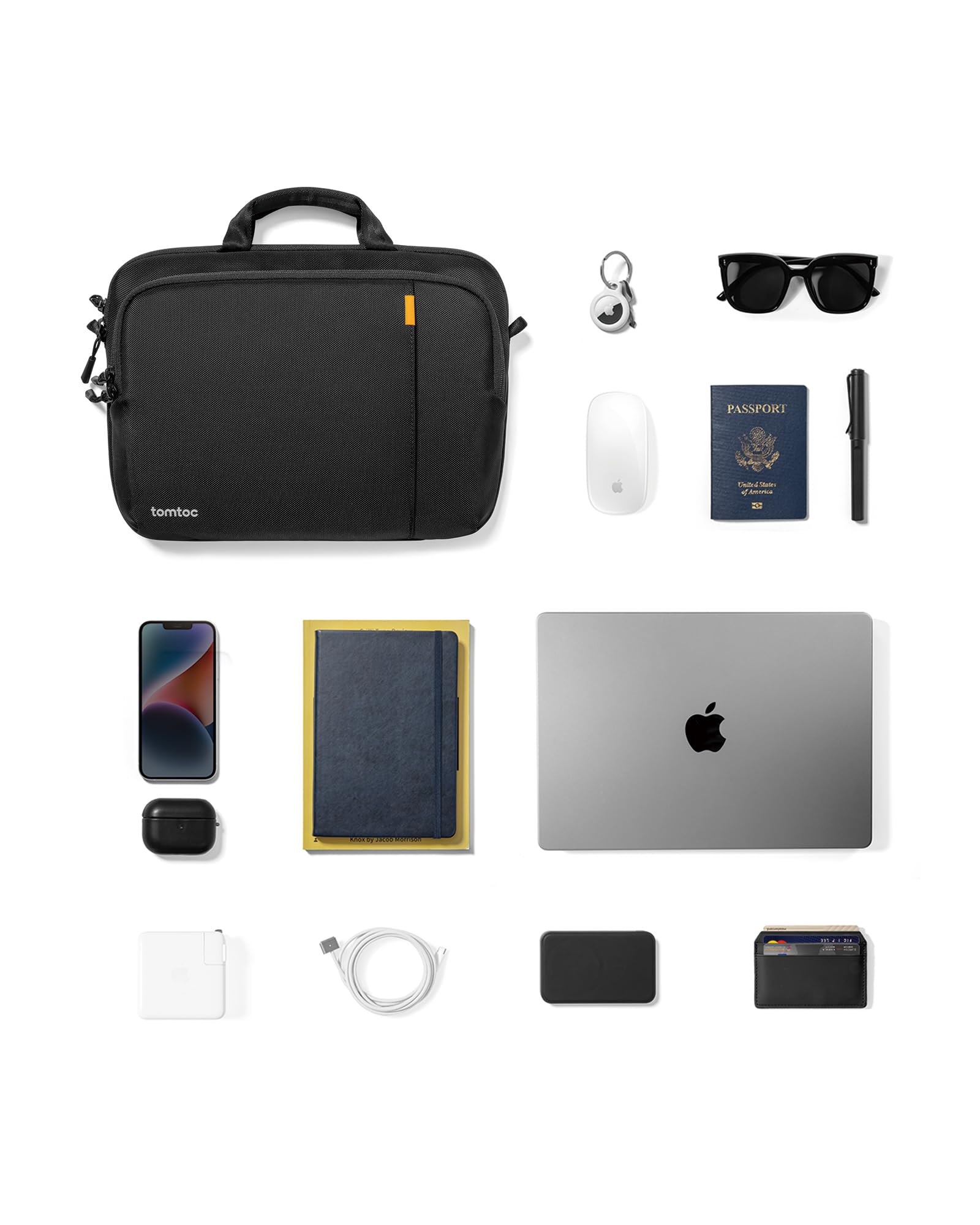 tomtoc 360 Protective Laptop Carrying Case for 2026 16-inch MacBook Pro M5/M4/M3/M2/M1 Pro/Max A3428 A3429 A3403 A3186 A2991, Water-resistant Laptop Shoulder Bag fits 15-inch MacBook Air M5/M4/M3/M2 - Image 10