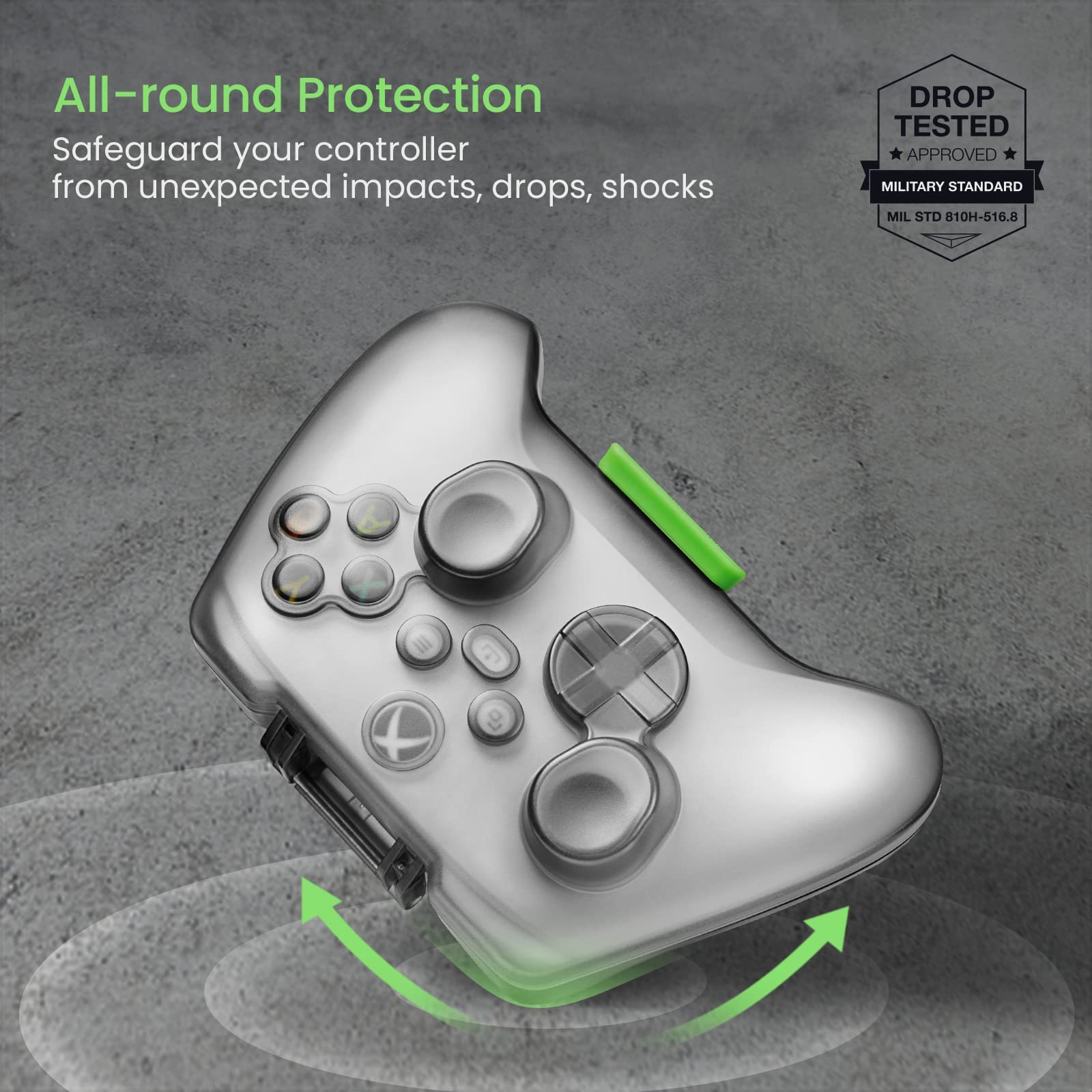 tomtoc Protective Case for Xbox Series X/S Controller, Hard Shell Joystick Protector for Microsoft Xbox Core Wireless Controller Remote, Dust-Resistant, Anti-scratch, Shock-proof Protection Cover - Image 4